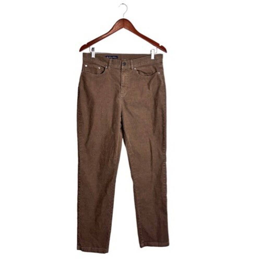 Brooks Brothers Brown Corduroy Pants Women’s Straight Leg Pockets Size 10